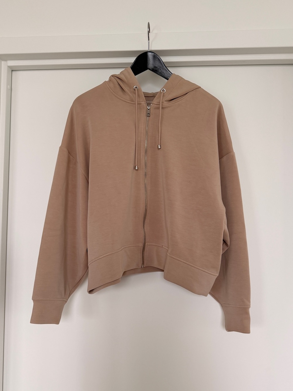Oysho Taupe Zip-Up Hoodie